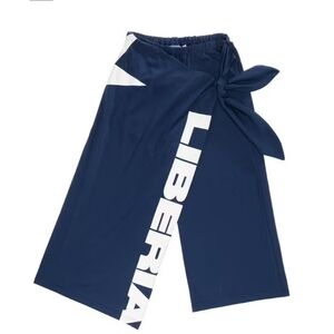 Telfar Navy Blue Sweatpants with White Print